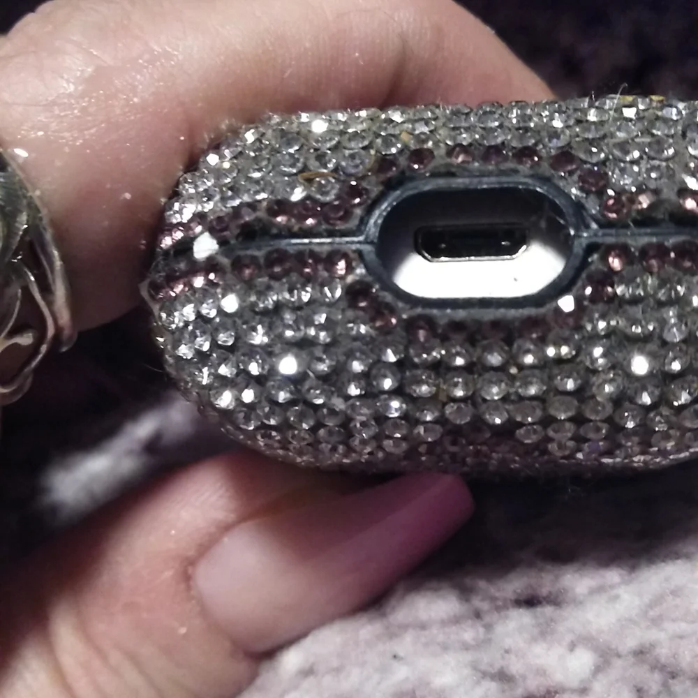 Crystal encased earbud case